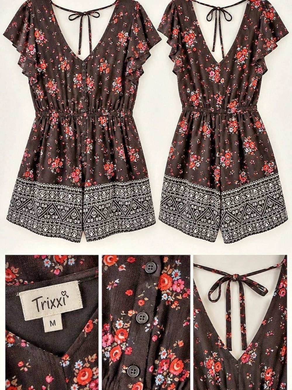 Trixxi Floral Romper